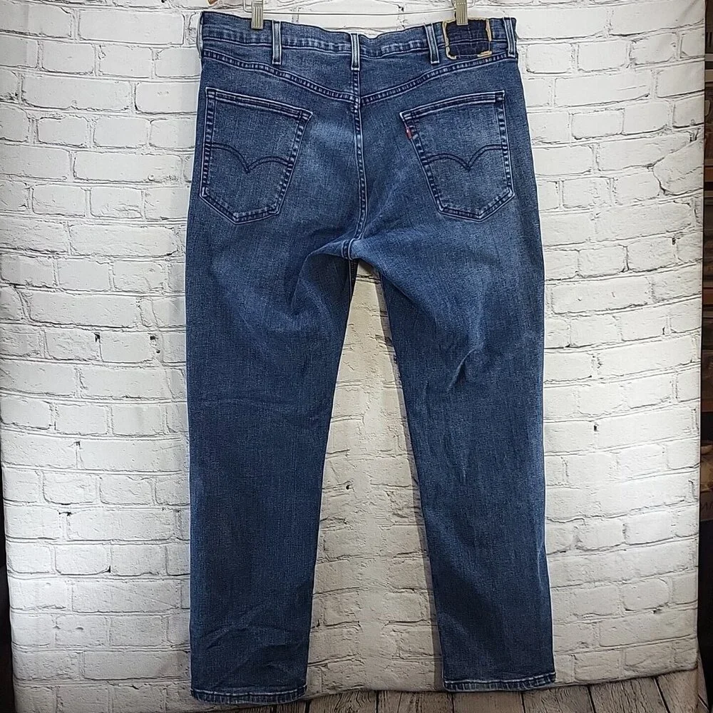 Levis‎ Jeans Mens W38 L32 Blue Denim Relaxed Straight Cowboy Flaw
